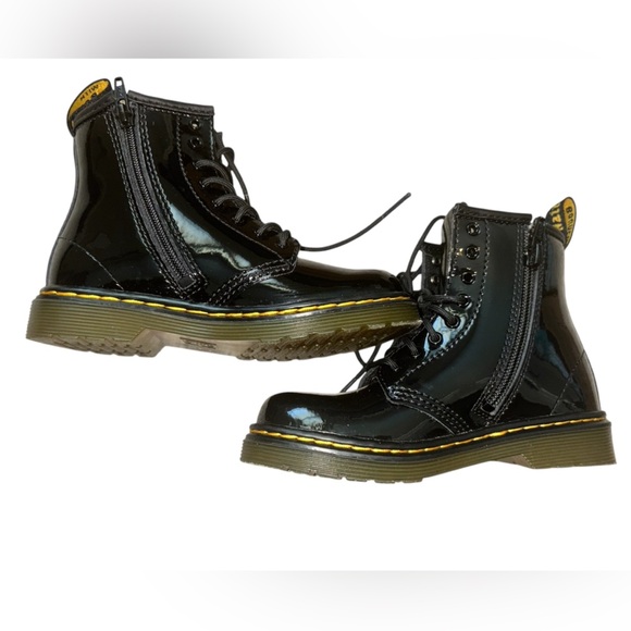 Dr. Martens 1460 Patent Leather Combat Boots - Picture 3 of 8